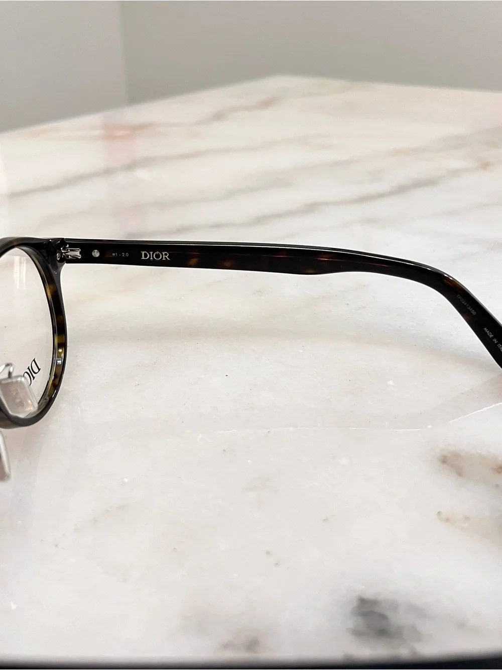Dior Kids Brown Tortoiseshell Round Glasses